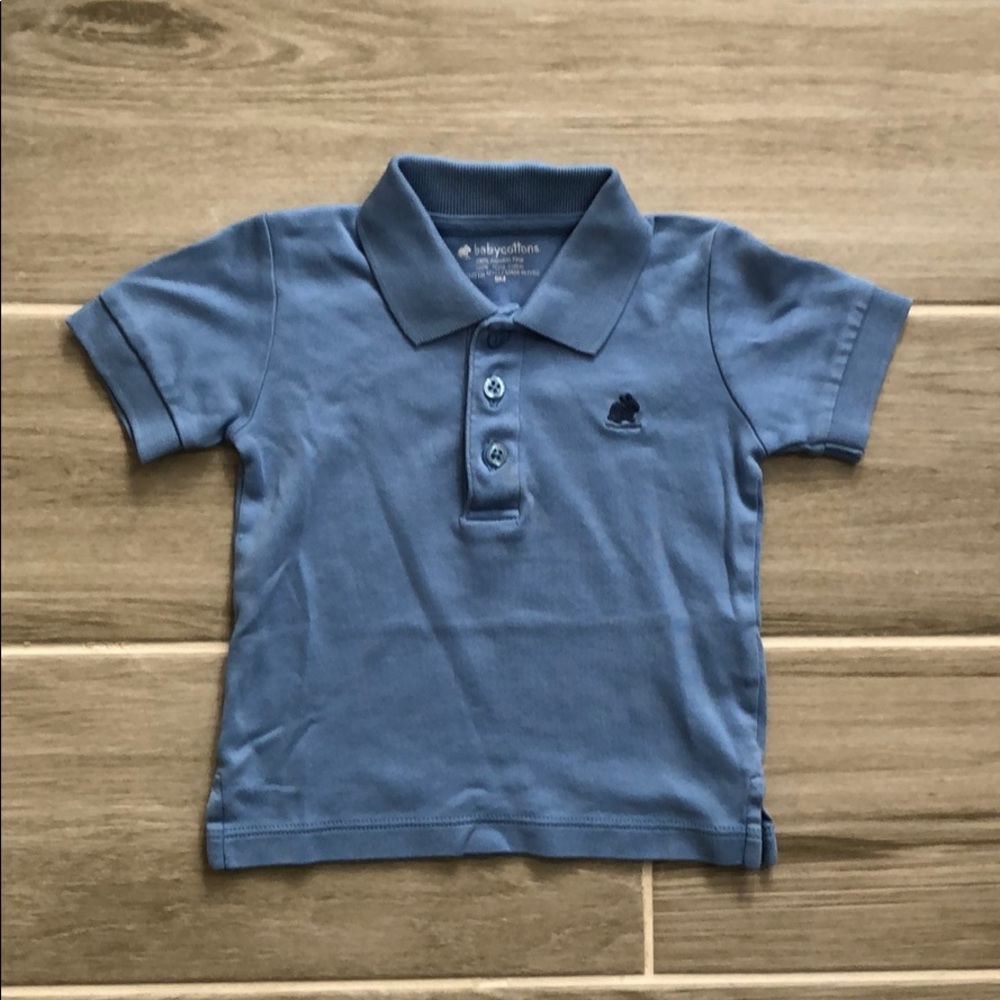 Babycottons Blue Polo 9M 👶 👕